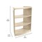 Flash Furniture Bright Beginnings Commercial Bow Front 3 Tier Wooden Classroom Open Corner Storage Unit, Natural MK-KE24077-GG - alternate 10